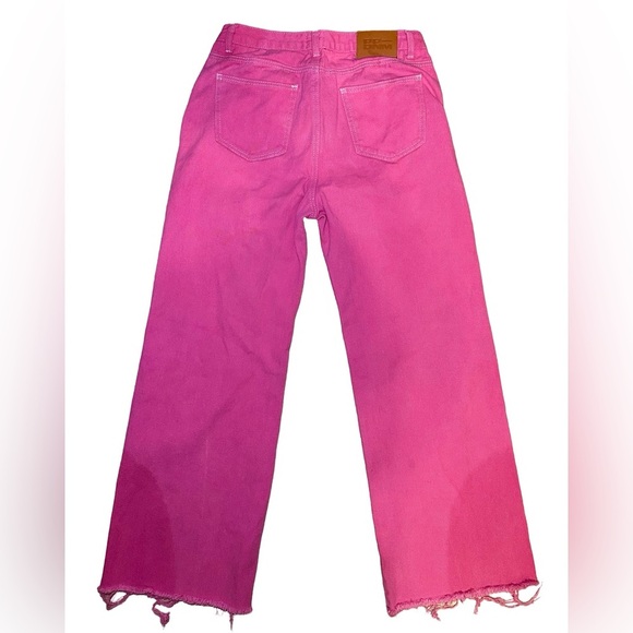 Princess Polly pink cropped jeans size 8 - Picture 2 of 4